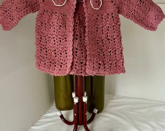 Leuke handgemaakte trui voor meisje van 1-2 jaar oud