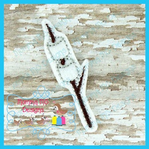 Roasting Marshmallows Stick Feltie Machine Embroidery Design File