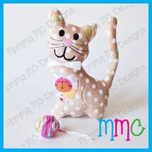Kitten Softie Machine Embroidery File