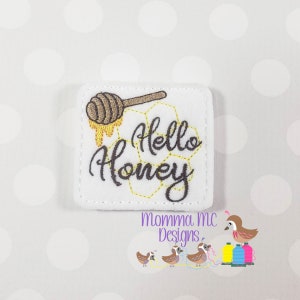 Hello Honey Felt Feltie Machine Embroidery Design File