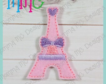 Eiffel Tower Felt Feltie Embroidery Design
