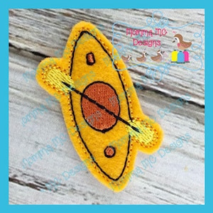 Kayak Feltie Machine Embroidery Design File