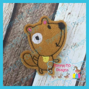 Squirrel 2 Feltie Machine Embroidery Design File