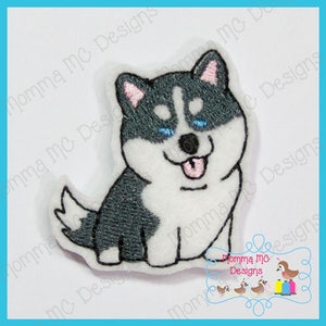 Husky Feltie Machine Embroidery Design File Digital Download