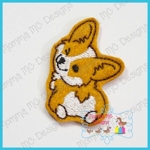 Corgi Butt Feltie Machine Embroidery Design File Digital Download