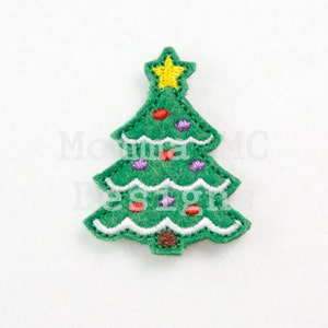 Christmas Tree Felt Feltie Embroidery Design