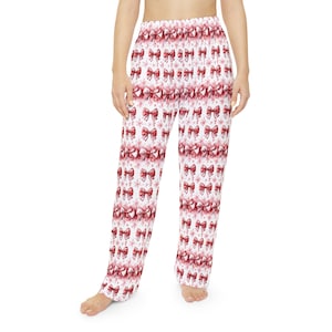 Pink Coquette Pajamas Set, Trendy Sleepwear Gift, Holiday Lounge Set, Women&#39;s Pajamas, Cozy PJ Set