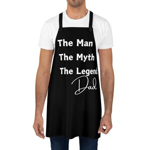 Mens Grilling Apron Chef&#39;s BBQ Apron, Grill Master Gift, Kitchen Cooking Apron, Adjustable Men&#39;s Apron