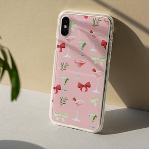 Martini Coquette Phone Case, Cocktail Lover Gift, Fun Phone Cover, Unique Phone Accessory, Stylish Protective Case