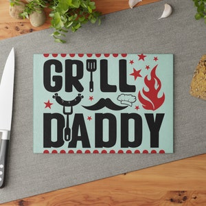 Grill Master Cutting Board, Dad Gift, Father&#39;s Day Gift, BBQ Enthusiast Board, Personalized Gift