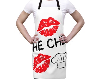 Delantal Besa al cocinero, Regalo de cocina de chef, Delantal de cocina para hornear, Regalo de chef para hombres y mujeres