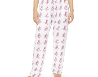 Coquette Dampyjamasbyxor, Trendiga Loungebyxor, Snygga Sovkläder, Moderiktiga Pyjamasbyxor, Bekväma Nattkläder