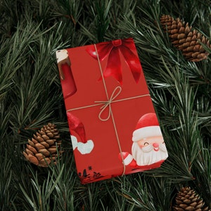 Christmas Wrapping Paper Set, Holiday Gift Wrap, Festive christmas Wrap, Assorted Designs, Gift Wrap Rolls