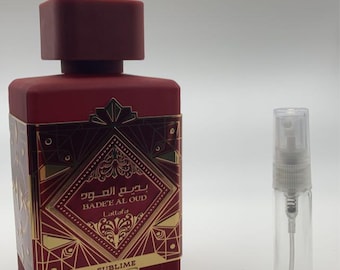 Lattafa Badee Al Oud Sublime - Unisex | 10, 5, 3 ML Glass Sample