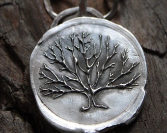 Fine Silver - Stay Strong Tree Necklace