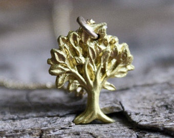 22k Gold Petite Tree of Life Necklace