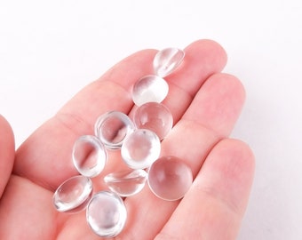 10 12mm High Profile Glass magnifying cabochons