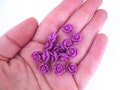 Purple 10mm Flatbacked Resin Rose Cabochons, Purple Flower Floral  Flat Backed Acrylic Plastic Cabs