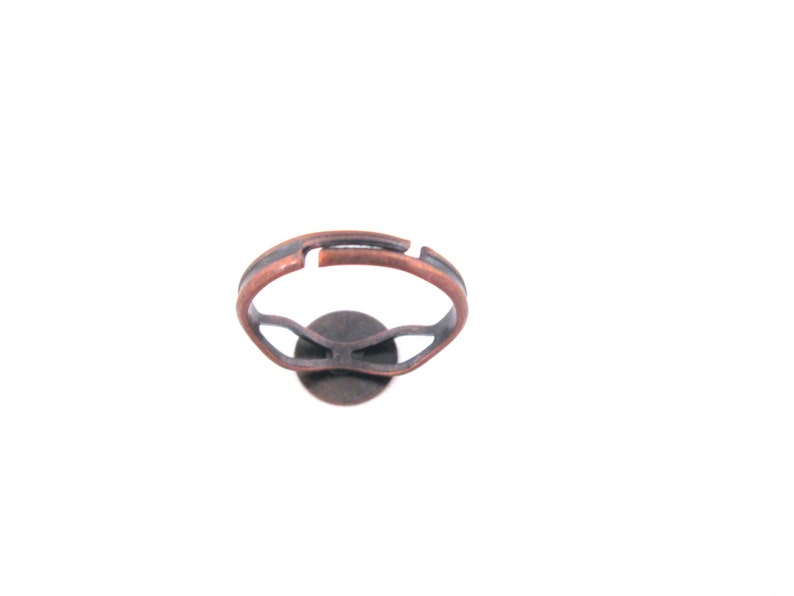 10mm adjustable ring bases, copper plated split band, pick your amount A266 image 3