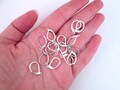 10 pair Silver Plated Leverback Earring Hooks, C95