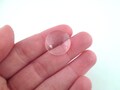 18mm round flatbacked glass magnifying cabochons, flat backed magnifying dome cabs, pick your amount