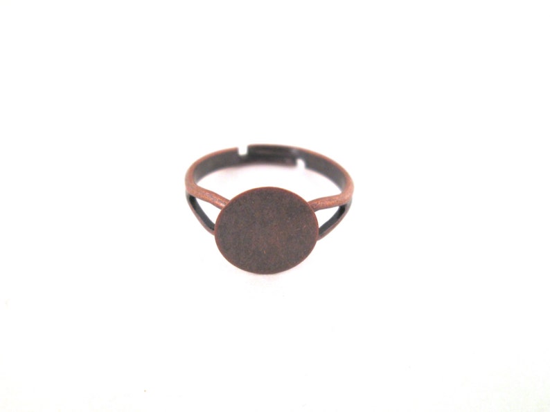 10mm adjustable ring bases, copper plated split band, pick your amount A266 image 2