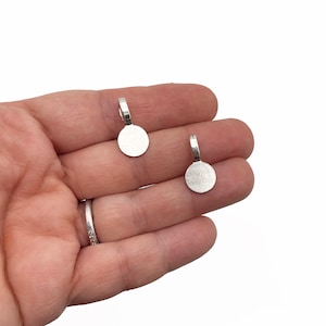 10 Silver Plated Round Bails  16x8mm, B25