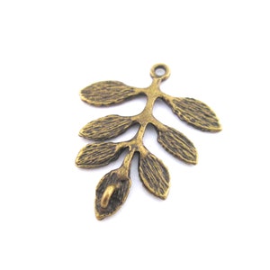 SALE Brass Plated Leaf Branch Connector Pendants, Pick Your Amount ...