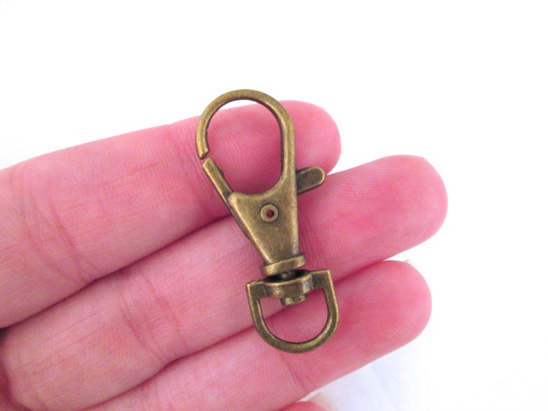 Brass Swivel Lobster Claw Key Ring Chain Fob Clasps Pick Your Etsy