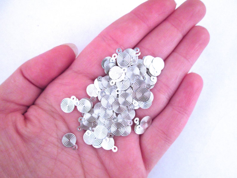 100 Plus 7mm Silver Glue on Bails 10x7mm B66 Etsy