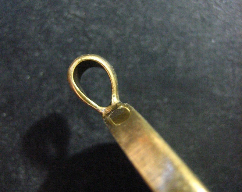 25mm brass bezel pendant settings, pick your amount, B54 image 3