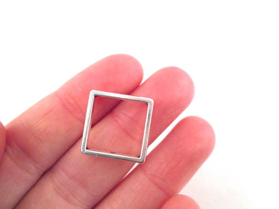 Open Bezel Bead Frame - Triangle, 1 pr Open Bezel Bead Frame - Triangle, 1 pr