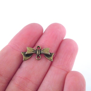 Antike Messing überzogene Bogen Verbindercharme, bronze überzogene Verbinderanhänger, wähle deine Menge, F258