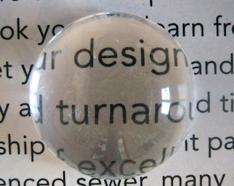 12mm flatbacked glass magnifying cabochons, round flat backed crystal clear cabs, pick your amount