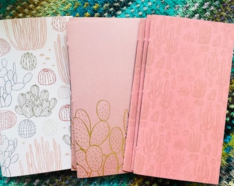 Cactus Themed Traveler's Notebook Junk Journal Insert