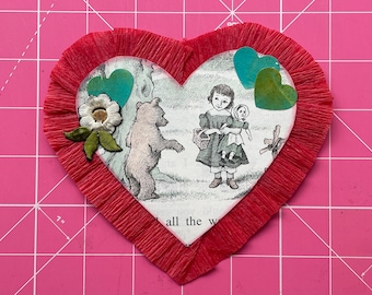 Large Handmade Little Bear Valentine