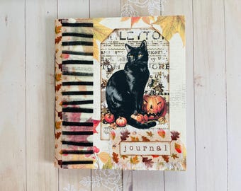 Black Cat Halloween/Autumn  Junk Journal