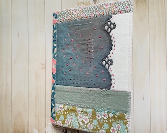 Hand Dyed Patchwork Journal with Hand Stitching