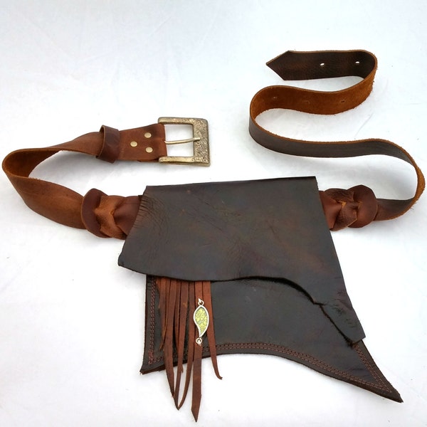 Leather Pixie Belt Bag - Shi Pocket Belts - One of a Kind