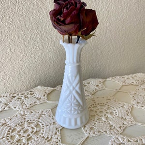 Vintage Milk Glass Bud Vase
