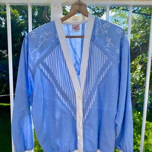 Vintage Blue & White Jacket