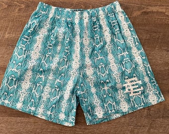 Blue EE Croc Camo Shorts