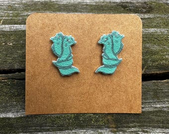 Little Mermaid Earrings: Flotsam and Jetsam Studs, Stainless Steel