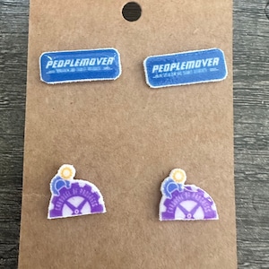 Peoplemover and Carousel of Progress Earrings/Disney Earrings/Disney Trip/Stud Earrings/Stainless Steel/Magic Kingdom/People Mover/Pairs