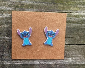 Stitch Earrings/Disney Earrings/Lilo and Stitch Earrings/Disney Trip/Stud Earrings/Stainless Steel/Disney Jewelry
