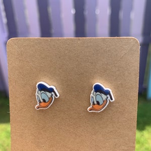 Donald Duck Earrings/Disney Earrings/Mickey Mouse Earrings/Disney Trip/Stud Earrings/Stainless Steel/Disney Jewelry/Disney World Trip