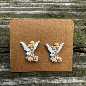Tinkerbell Earrings/Disney Earrings/Disney Trip/Stud Earrings/Stainless Steel/Disney Jewelry