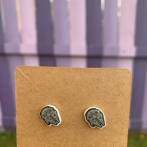Millennium Falcon Earrings/Disney Earrings/Star Wars Earrings/Disney Trip/Stud Earrings/Stainless Steel/Disney Jewelry/