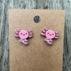 Axolotl Earrings/Axolotl Jewelry/Kawaii Earrings/Funny Earrings/Cute Earrings