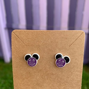 Grape Soda Earrings/Disney Earrings/Up Earrings/Disney Trip/Stud Earrings/Stainless Steel/Disney Jewelry/